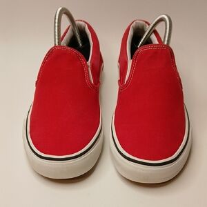 Vans Red And White Shoes